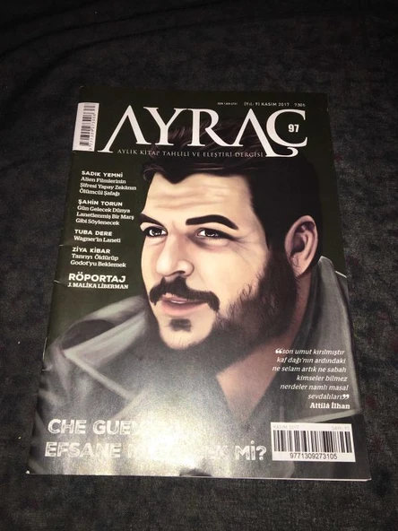 AYRAÇ Dergisi Kasım 2017 Sayı 97 Che Guevara EFSANE Mİ GERÇEK Mİ (Sahafiye Kitap) ürün görseli 1