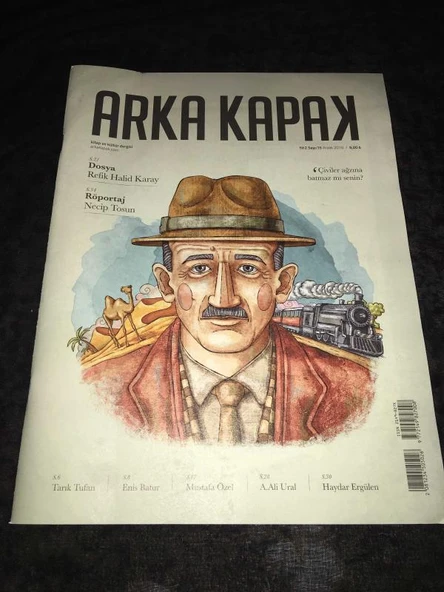 ARKA KAPAK Kitap ve Kültür Dergisi Aralık 2016 Sayı 15 Dosya REFİK HALİD KARAY (Sahafiye Kitap) ürün görseli 1