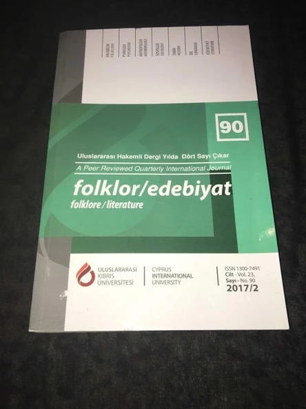 FOLKLOR / EDEBİYAT Dergisi 2017/2 Cilt 23 Sayı 90 (Sahafiye Kitap) ürün görseli 1