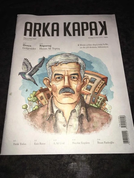 ARKA KAPAK Kitap ve Kültür Dergisi Kasım 2016 Sayı 14 Dosya GÖLGESİZLER (Sahafiye Kitap) ürün görseli 1