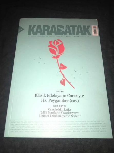 KARABATAK Dergisi Mart Nisan 2017 Sayı 31 Dosya KLASİK EDEBİYATIN CANSUYU HZ. PEYGAMBER (Sahafiye Kitap) ürün görseli 1