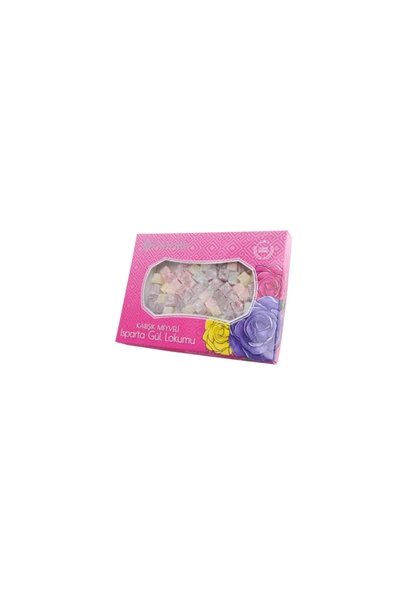 Eylül Minel Lokum Fabrikası Eylül Minel Isparta Çifte Kavrum Karışık Meyveli Gül Lokumu 450 G ürün görseli 1