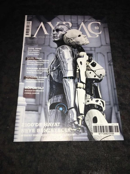 AYRAÇ Dergisi Temmuz 2017 Sayı 93 Sadık Yemni AHİR ZAMAN KEHANETLERİ Homo Deus (Sahafiye Kitap) ürün görseli 1