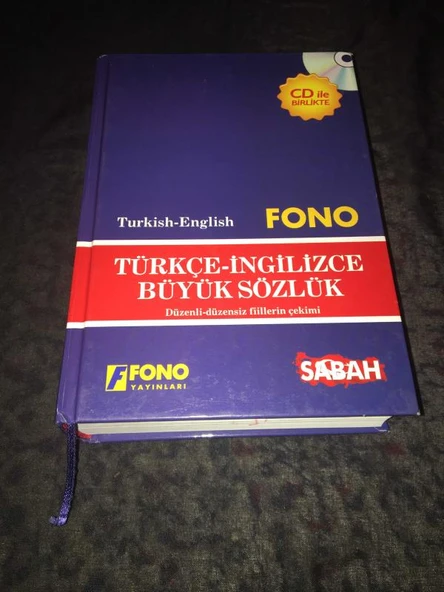 TÜRKÇE İNGİLİZCE BÜYÜK SÖZLÜK Düzenli-Düzensiz Fiilerin Çekimi 2.Cilt (Sahafiye Kitap) ürün görseli 1