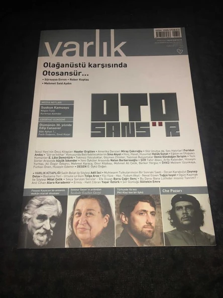 VARLIK Dergisi Kasım 2016 Sayı 1310 OLAĞANÜSTÜ KARŞISINDA OTOSANSÜR (Sahafiye Kitap) ürün görseli 1