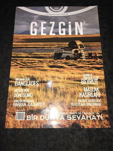 GEZGİN Dergisi Haziran 2016 Sayı 112 İstanbul'dan İstanbul'a Bir Dünya Seyahati - Mekke'nin Dönüşümü (Sahafiye Kitap) ürün görseli 1