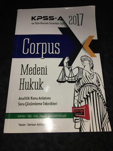 KPSS - A 2017 Corpus MEDENİ HUKUK Analitik Konu Anlatımı Soru Çözümleme Teknikleri (Sahafiye Kitap) ürün görseli 1
