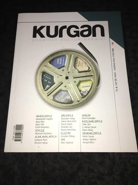 KURGAN Dergisi Mayıs Haziran 2016 Sayı 31 FİLM DÜNYASI - Ş.Adnan Şenel (Sahafiye Kitap) ürün görseli 1