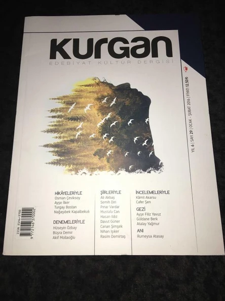 KURGAN Ocak Şubat 2016 Sayı 29 FİLM DÜNYASI - Ş.Adnan Şenel (Sahafiye Kitap) ürün görseli 1