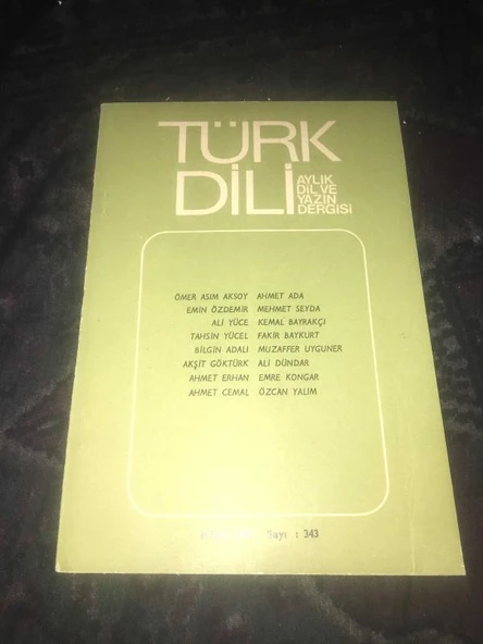 TÜRK DİLİ Nisan 1980 Sayı 343 Dilbilimsel Çeviri Kuramı- Akşit Göktürk (Sahafiye Kitap) ürün görseli 1