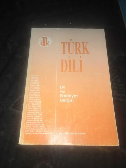 TÜRK DİLİ Haziran 1998 Sayı 558 İsteyimler - Deyimler - Deneyimler -Feyzi Halıcı (Sahafiye Kitap) ürün görseli 1