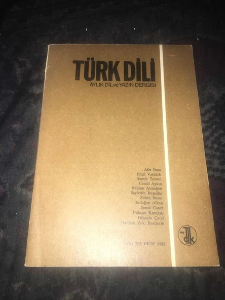 TÜRK DİLİ Ekim 1983 Sayı 382 Ölümünün 40.Yılında Sir Aurel Stein - Semih Tezcan (Sahafiye Kitap) ürün görseli 1