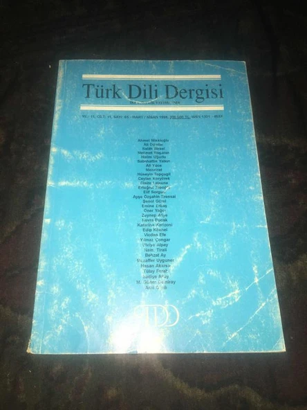 TÜRK DİLİ Mart Nisan 1998 Sayı 65 Mehrizat'ın Şiirleri - Hasan Akarsu (Sahafiye Kitap) ürün görseli 1
