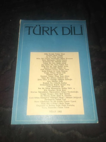 TÜRK DİLİ Nisan 1982 Sayı 364 Köy Oyunları - Sevda Şener (Sahafiye Kitap) ürün görseli 1
