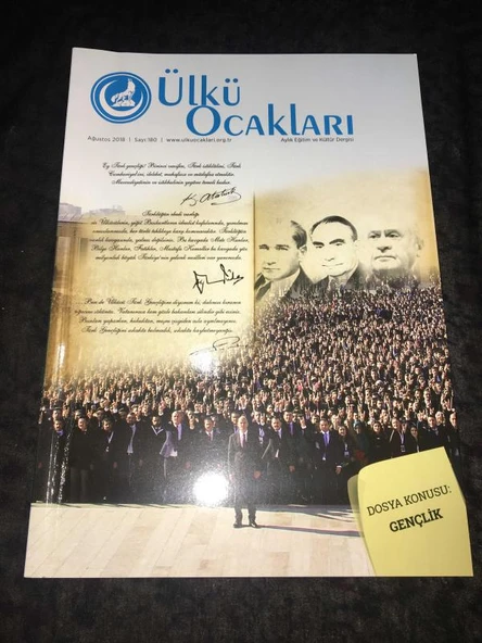 ÜLKÜ OCAKLARI Dergisi Ağustos 2018 Sayı 180 Dosya Konusu GENÇLİK (Sahafiye Kitap) ürün görseli 1