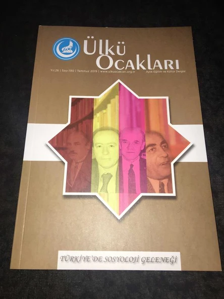 ÜLKÜ OCAKLARI Dergisi Temmuz 2019 Sayı 190 TÜRKİYE'DE SOSYOLOJİ GELENEĞİ (Sahafiye Kitap) ürün görseli 1