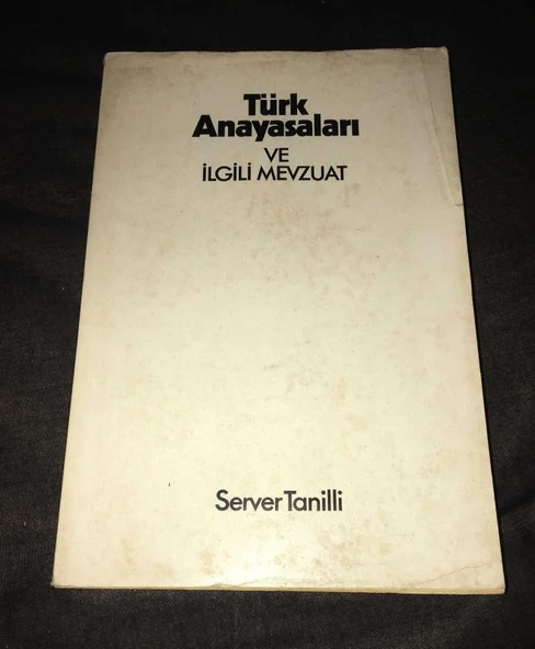 TÜRK ANAYASALARI VE İLGİLİ MEVZUAT (Sahafiye Kitap) ürün görseli 1