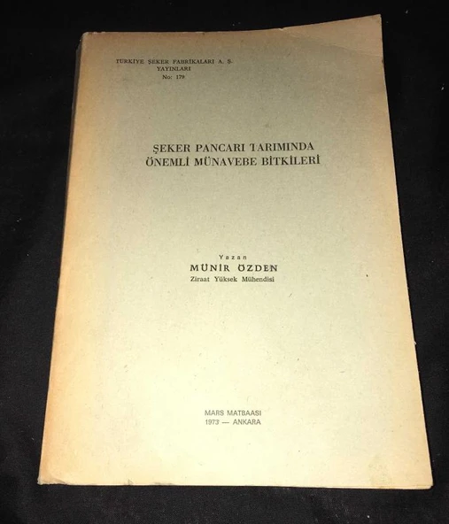 ŞEKER PANCARI TARIMINDA ÖNEMLİ MÜNAVEBE BİTKİLERİ (Sahafiye Kitap) ürün görseli 1