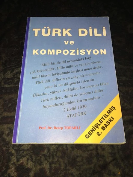 TÜRK DİLİ VE KOMPOZİSYON (Sahafiye Kitap) ürün görseli 1