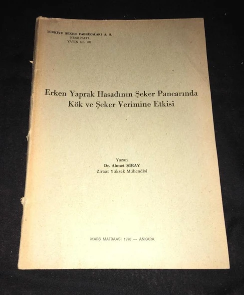 ERKEN YAPRAK HASADININ ŞEKER PANCARINDA KÖK VE ŞEKER VERİMİNE ETKİSİ (Sahafiye Kitap) ürün görseli 1