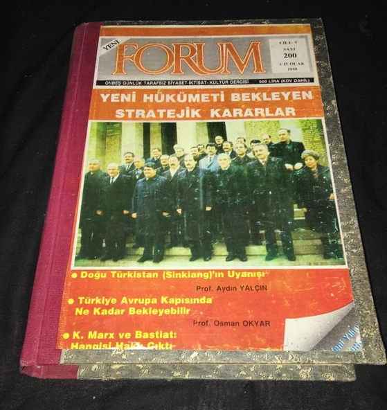 YENİ FORUM Dergisi 1988 Sıralı 200-211.Sayılar [toplam 12 sayı] (Sahafiye Kitap) ürün görseli 1