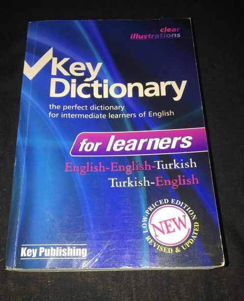 Key Dictionary the perfect dictionary for intermediate learners of English [for learnes] English-English-Turkish/Turkish-English (Sahafiye Kitap) ürün görseli 1