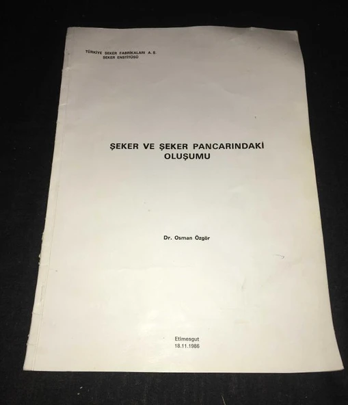 ŞEKER VE ŞEKER PANCARINDAKİ OLUŞUMU (Sahafiye Kitap) ürün görseli 1