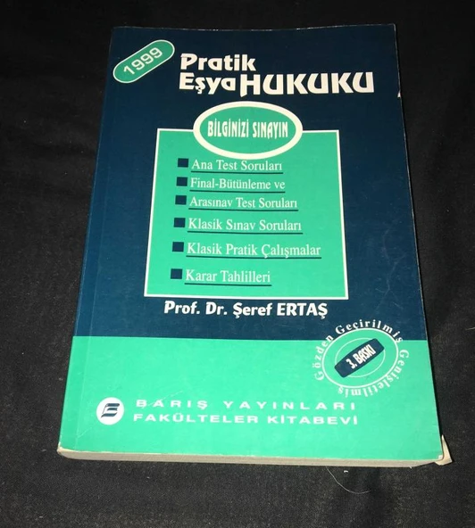 PRATİK EŞYA HUKUKU (Sahafiye Kitap) ürün görseli 1