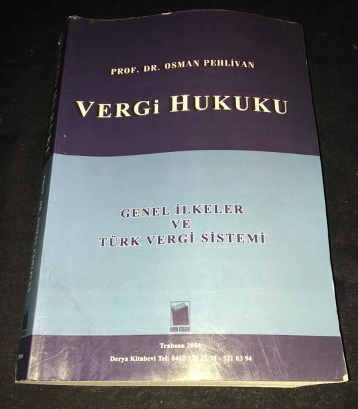 VERGİ HUKUKU Genel İlkeler ve Türk Vergi Sistemi (Sahafiye Kitap) ürün görseli 1