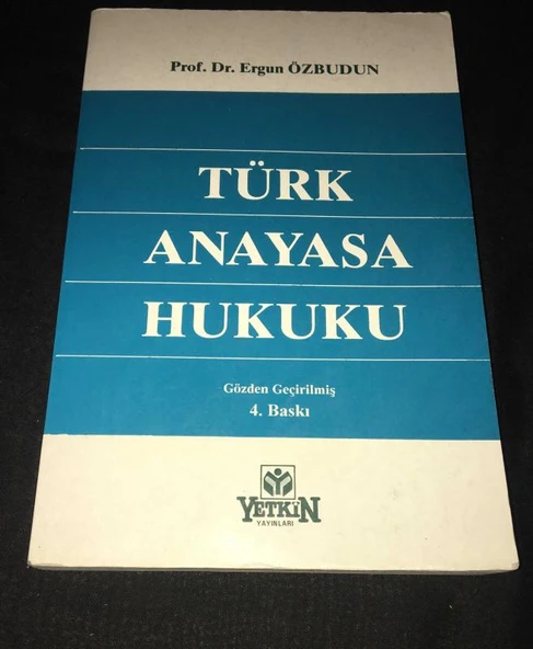 TÜRK ANAYASA HUKUKU Gözden Geçirilmiş 4.Baskı (Sahafiye Kitap) ürün görseli 1