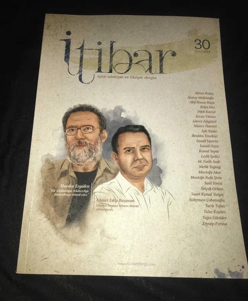 İTİBAR Dergisi Mart 2014 Sayı 30 Söyleşi HAYDAR ERGÜLEN (Sahafiye Kitap) ürün görseli 1