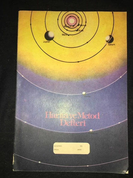 1970'li Yılların HARİTA ve METOD DEFTERİ [Gezegen Temalı] (Sahafiye Kitap) ürün görseli 1