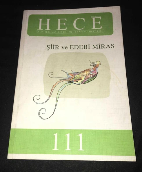 HECE Dergisi Mart 2006 Sayı 111 ŞİİR VE EDEBİ MİRAS (Sahafiye Kitap) ürün görseli 1