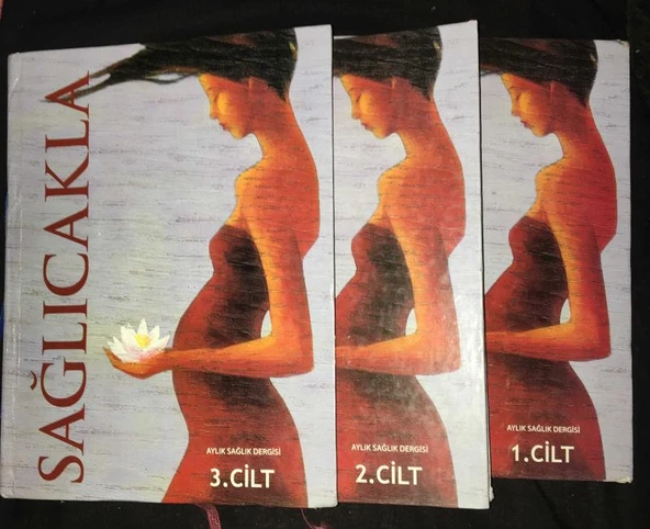 SAĞLICAKLA Aylık Sağlık Dergisi 3 Cilt [Takım] (Sahafiye Kitap) ürün görseli 1