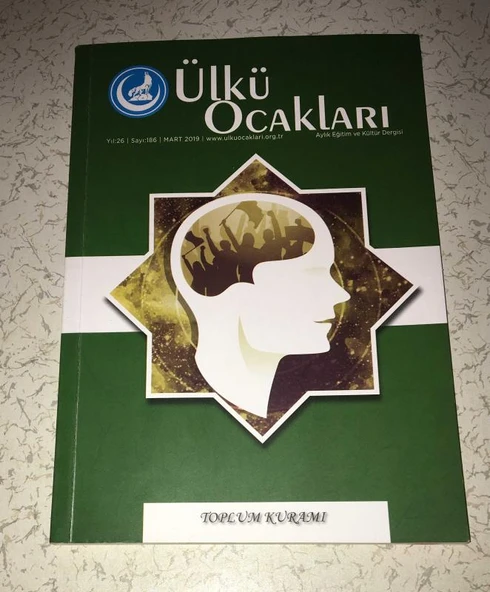 ÜLKÜ OCAKLARI Dergisi Mart 2019 Sayı 186 TOPLUM KURAMI (Sahafiye Kitap) ürün görseli 1