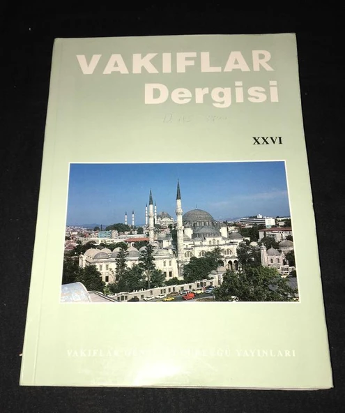 VAKIFLAR DERGİSİ 1997 Sayı XXVI [26] (Sahafiye Kitap) ürün görseli 1