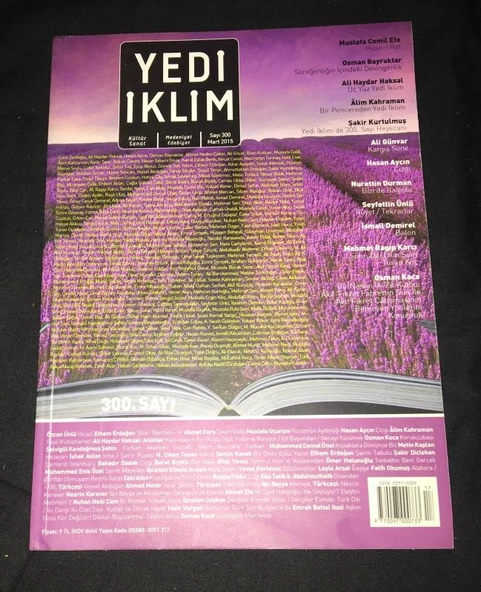 7EDİ İKLİM Mart 2015 Sayı 300 [300. Sayı] (Sahafiye Kitap) ürün görseli 1