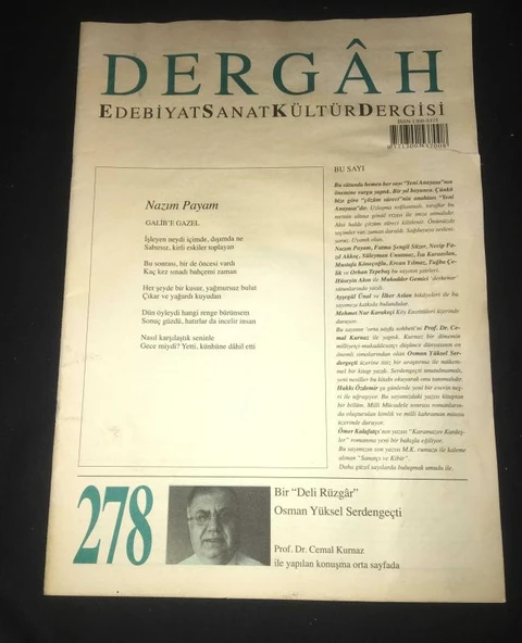DERGAH Dergisi Nisan 2013 Sayı 278 (Sahafiye Kitap) ürün görseli 1
