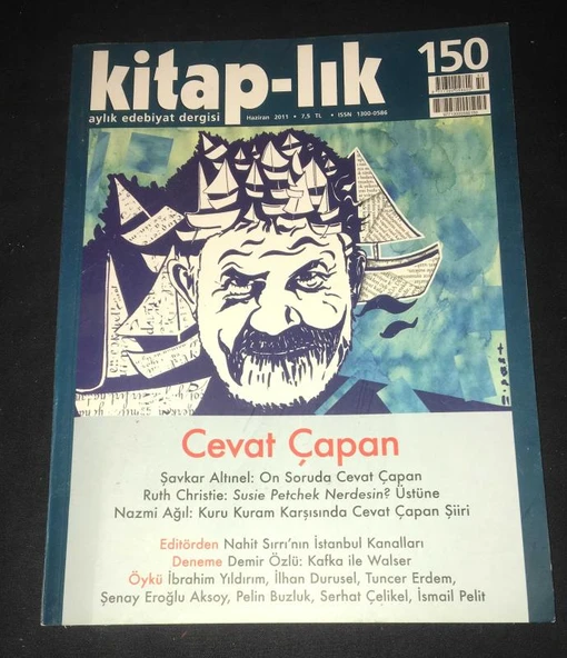 KİTAP-LIK Dergisi Haziran 2011 sayı 150 CEVAT ÇAPAN (Sahafiye Kitap) ürün görseli 1