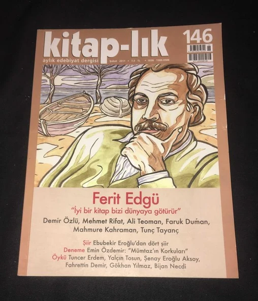 KİTAP-LIK Dergisi Şubat 2011 Sayı 146 FERİT EDGÜ (Sahafiye Kitap) ürün görseli 1