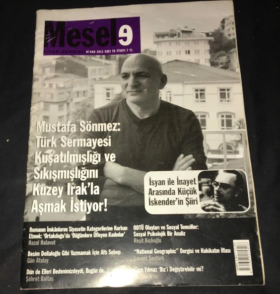 MESELE KİTAP DERGİSİ Nisan 2013 Sayı 76 (Sahafiye Kitap) ürün görseli 1