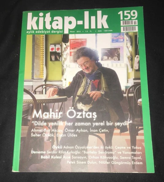 KİTAP-LIK Dergisi Nisan 2012 Sayı 159 MAHİR ÖZTAŞ  Dilde yenilik her zaman yerel bir şeydir (Sahafiye Kitap) ürün görseli 1