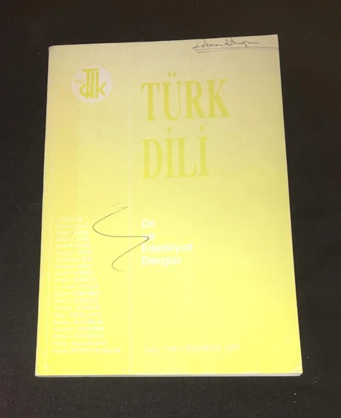 TÜRK DİLİ Dergisi Haziran 1997 Sayı 546 (Sahafiye Kitap) ürün görseli 1