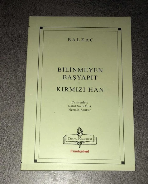 BİLİNMEYEN BAŞYAPIT / KIRMIZI HAN (Sahafiye Kitap) ürün görseli 1