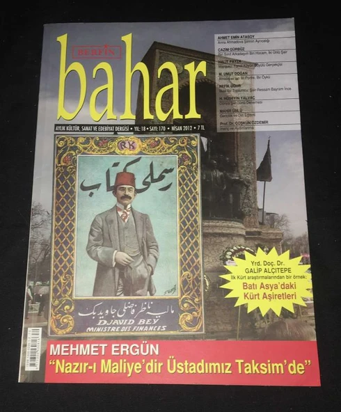 BERFİN BAHAR Dergisi Yıl 18 Nisan 2012 Sayı 170 İlk Kürt Araştırmalarından Bir Örnek BATI ASYA'DAKİ KÜRT AŞİRETLERİ - GALİP ALÇITEPE (Sahafiye Kitap) ürün görseli 1