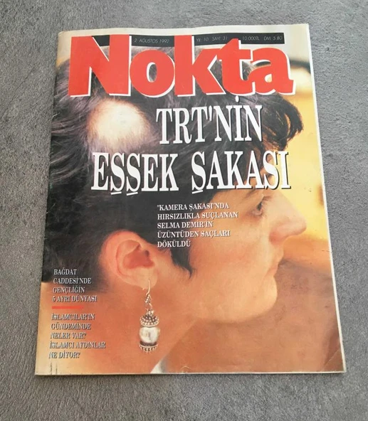 NOKTA Dergisi 2 Ağustos 1992 Sayı 31 TRT'NİN EŞŞEK ŞAKASI (Sahafiye Kitap) ürün görseli 1