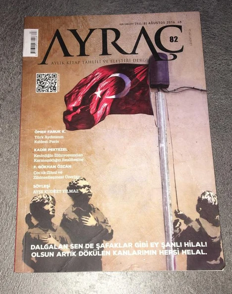 AYRAÇ Dergisi Ağustos 2016 Sayı 82 Söyleşi AYŞE KUDRET YILMAZ (Sahafiye Kitap) ürün görseli 1