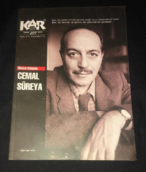 KAR Dergisi Mart Nisan 2011 Sayı 8 Dosya MEHMET AKSOY VE TAŞLASANATLA VAR OLMAK (Sahafiye Kitap) ürün görseli 1