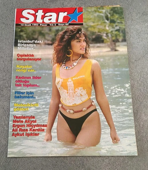 STAR Dergisi 10 Ocak 1993 Pazar Yıl 2 Sayı 65 FİLLER İÇİN BAKIMEVİ (Sahafiye Kitap) ürün görseli 1