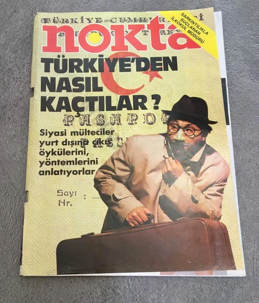 NOKTA Dergisi 25 Aralık 1988 Sayı 51 TÜRKİYE'DEN NASIL KAÇTILAR Siyasi Mültecilerin yurt dışına çıkış öyküleri (Sahafiye Kitap) ürün görseli 1
